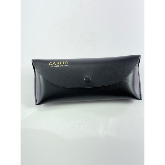 SUNCLOUD Other - Carfia Since 1981 Black Faux Leather Eyeglass Sunglasses Case Snap Button